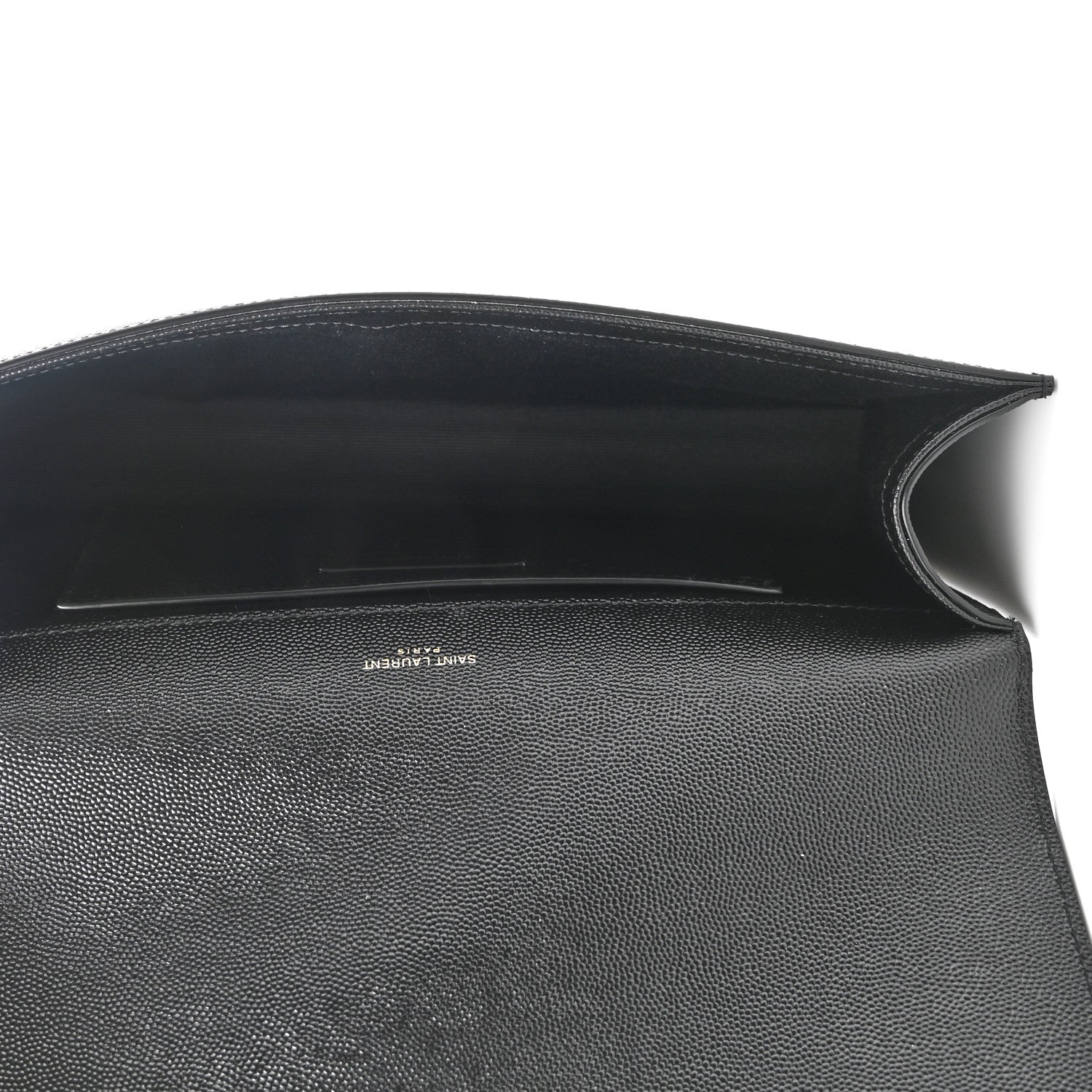 Saint Laurent Grain De Poudre Monogram Cassandre Clutch Black 5 of 8