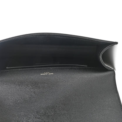 Saint Laurent Grain De Poudre Monogram Cassandre Clutch Black 5 of 8