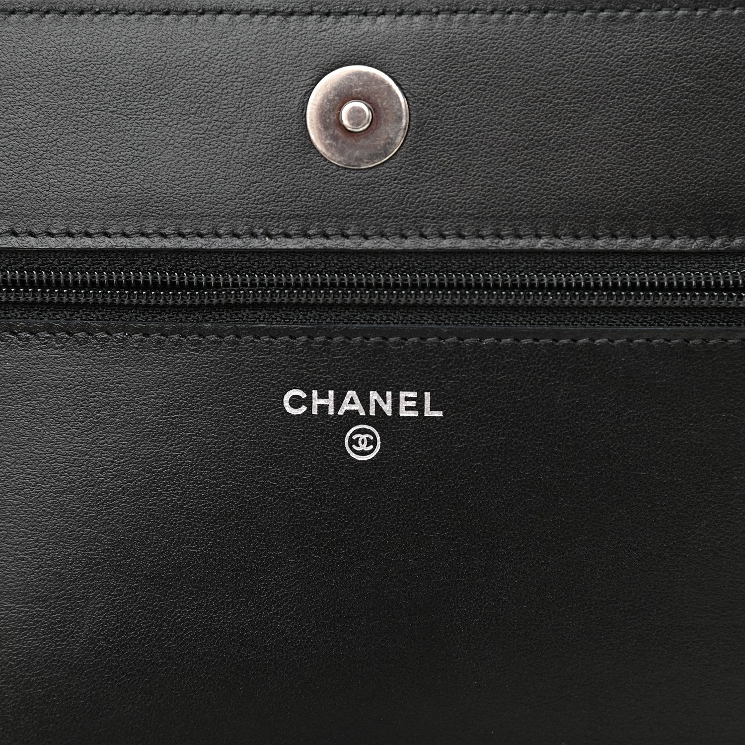 Chanel Caviar Quilted Boy Wallet On Chain WOC Black 8 of 13