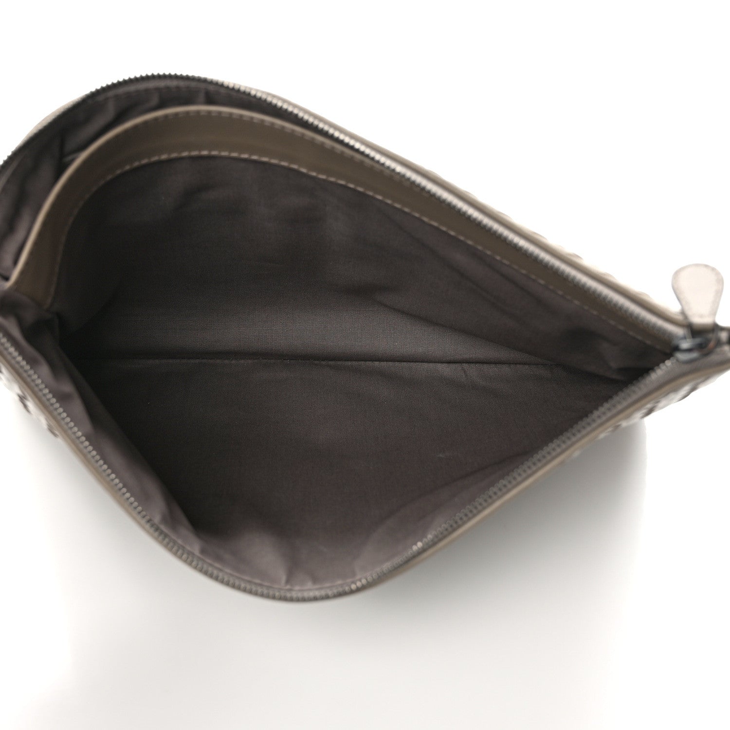 Bottega Veneta Nappa Intrecciato Large Flat Zip Billetto Pouch Mink 5 of 6