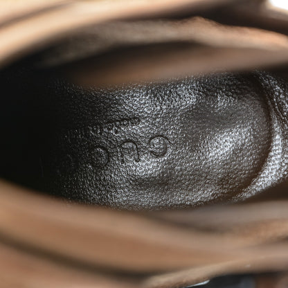 Gucci Suede Buckle Ankle Boots Boots 8 Brown 9 of 10