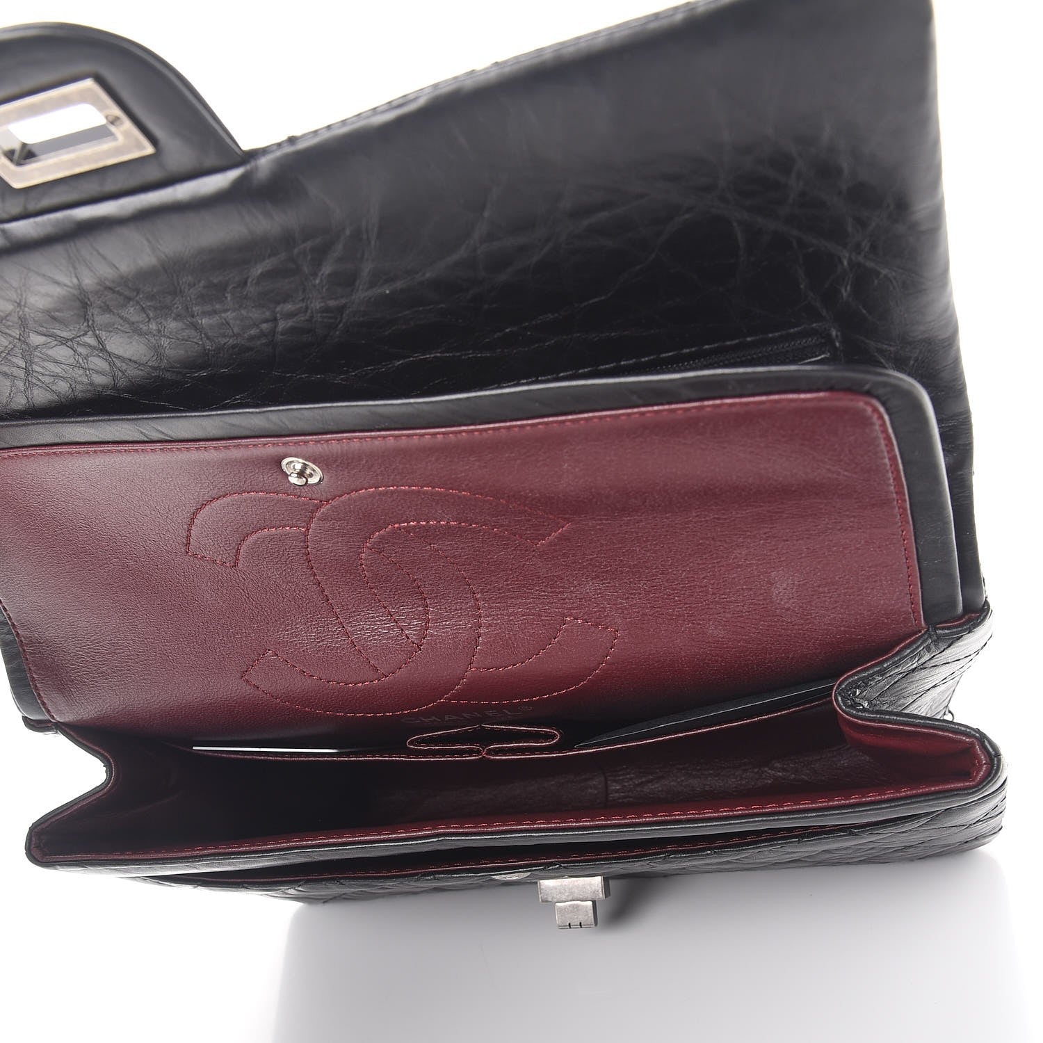 Chanel Aged Calfskin Quilted 2.55 Reissue 226 Flap Black 5 of 8