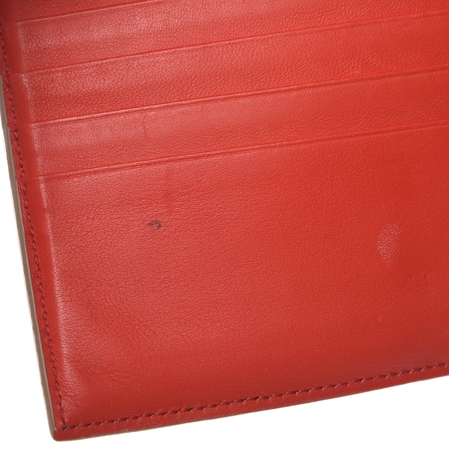 Celine Grained Calfskin Medium Multifunction Strap Wallet Pop Red Chalk 12 of 13