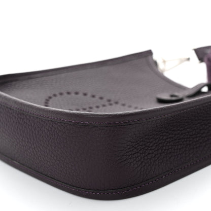 Hermes Taurillon Clemence Evelyne TPM Raisin 10 of 10