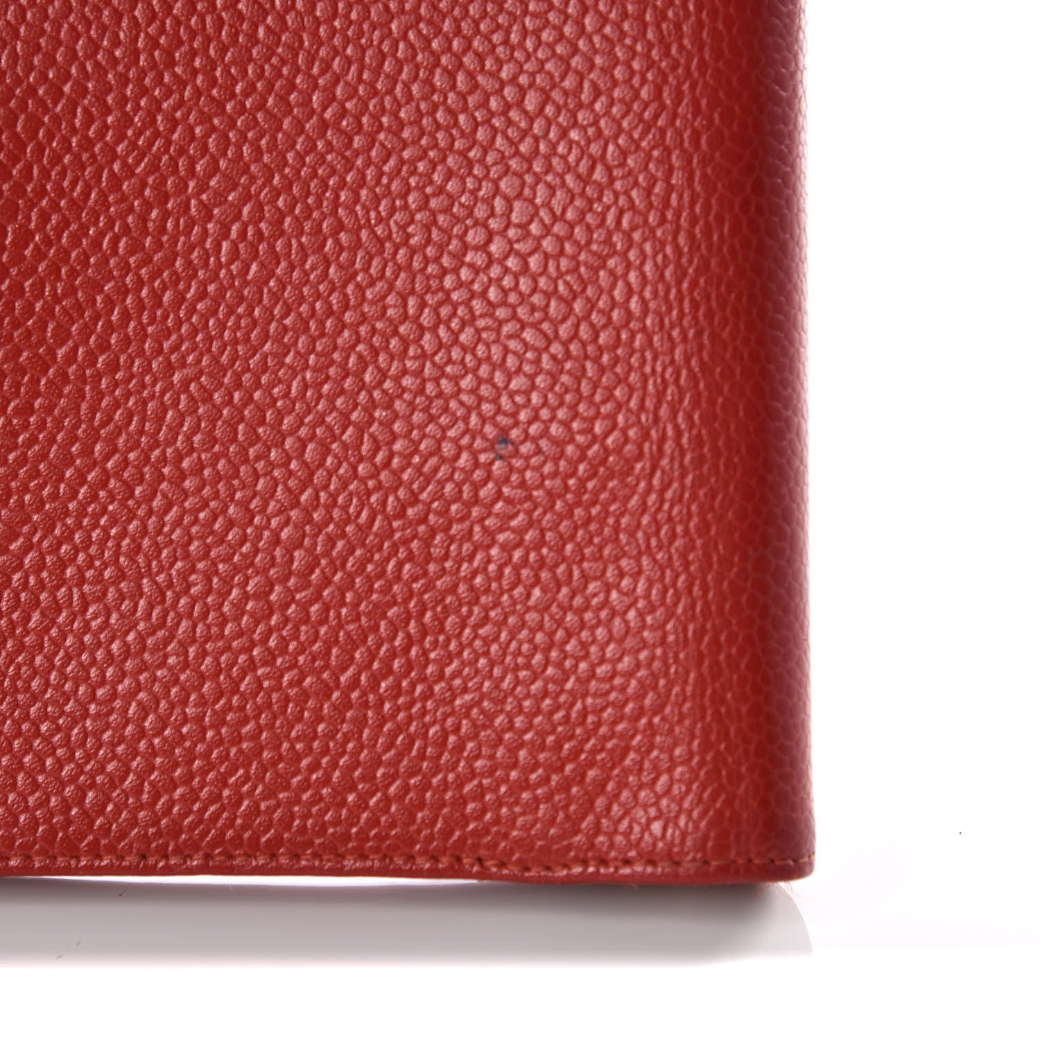 Chanel Caviar CC Mini Ring Agenda Planner Red 13 of 14