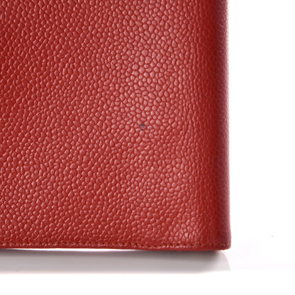 Chanel Caviar CC Mini Ring Agenda Planner Red 13 of 14