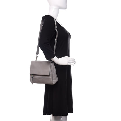 Givenchy Calfskin Mini Pandora Pure Flap Bag Pearl Grey 2 of 13