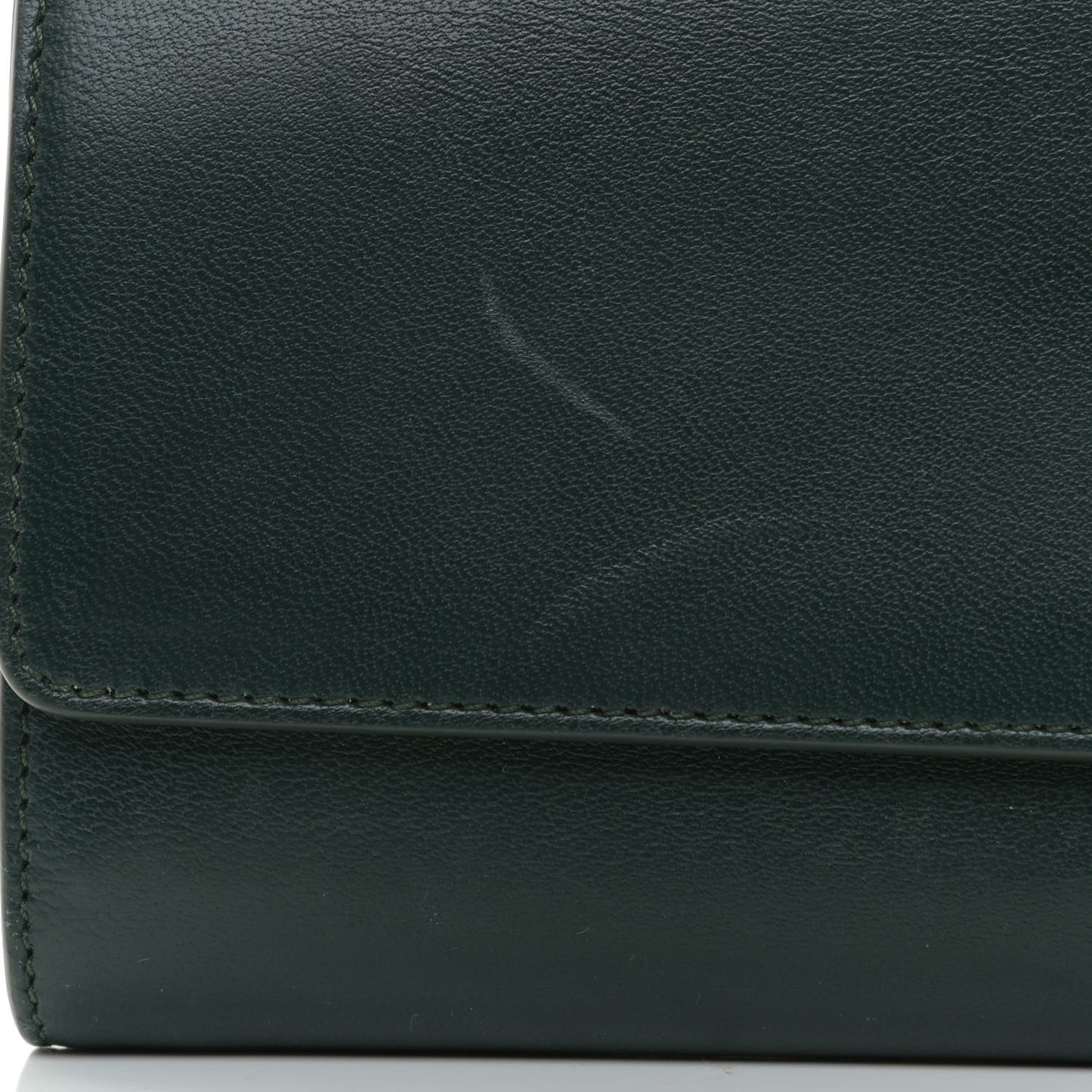 Lambskin Large Flap Wallet Emerald