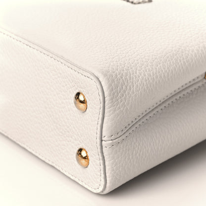 Louis Vuitton Taurillon Ayers Capucines Mini White Snow White 9 of 10