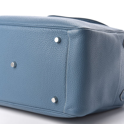 Hermes Taurillon Clemence Lindy 34 Bleu Jean 6 of 11