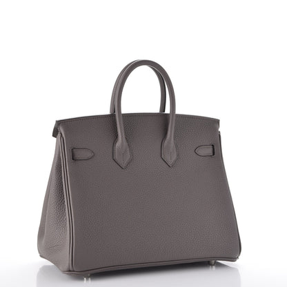 Hermes Togo Birkin 25 Etain 3 of 37