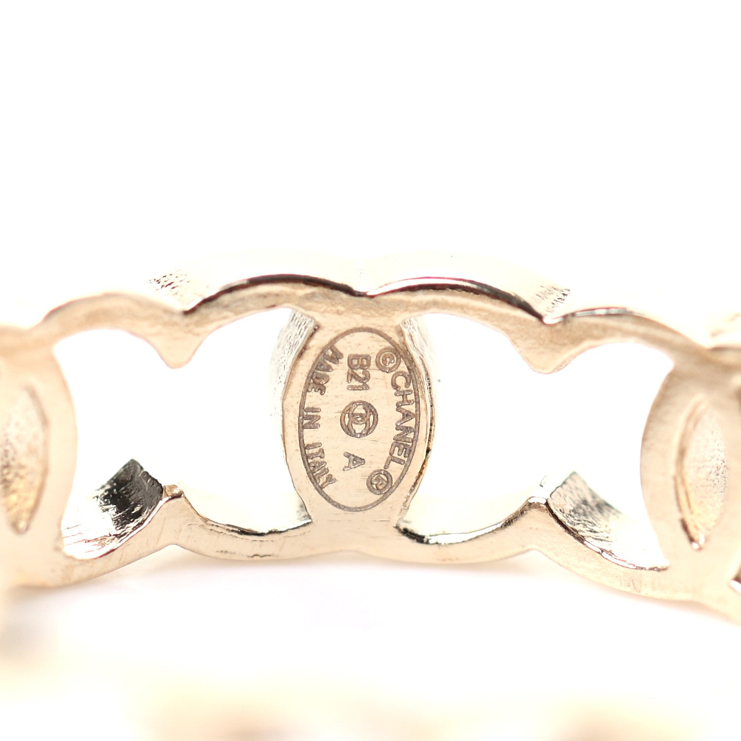 Chanel Metal CC Ring 6 52 Gold 4 of 5