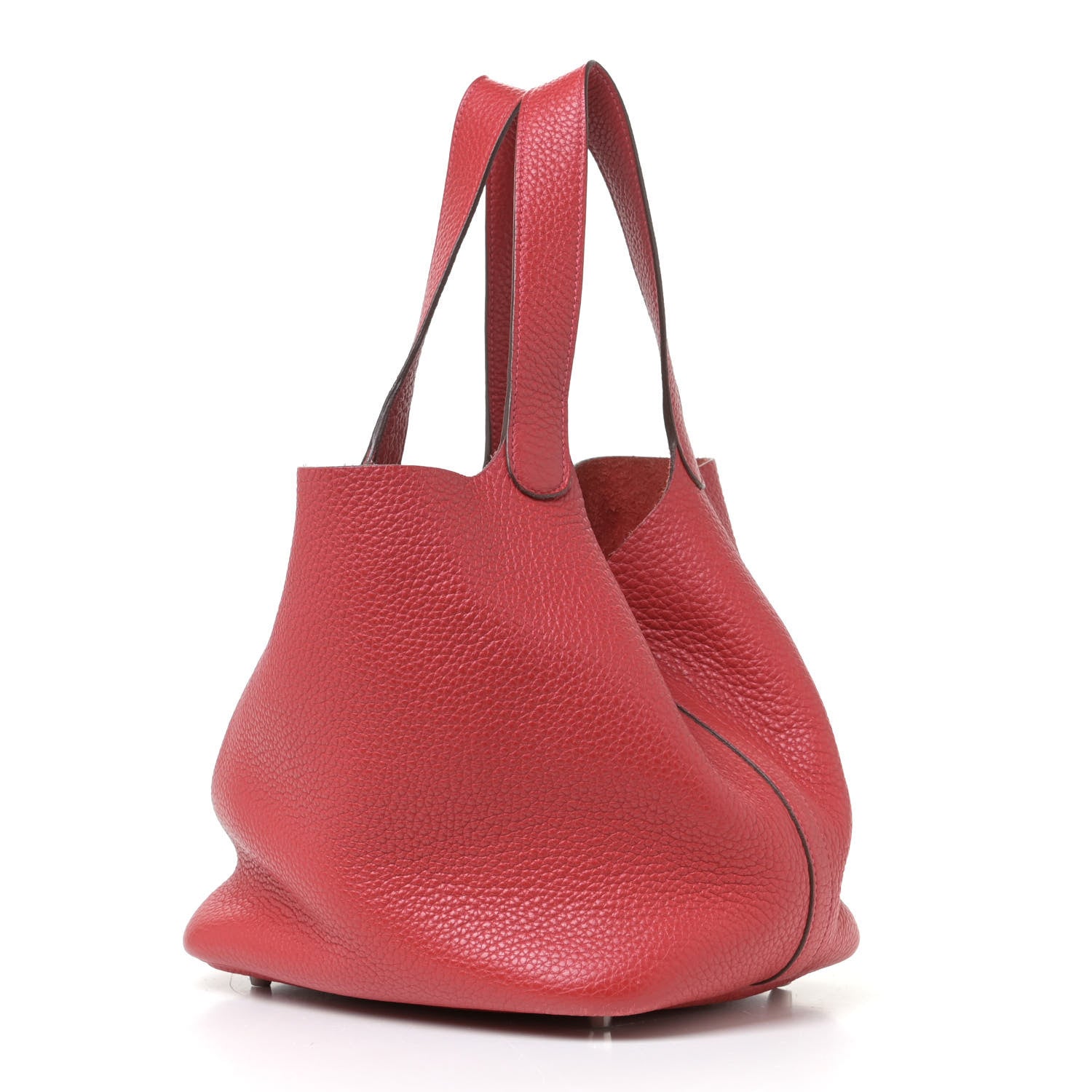 Hermes Taurillon Clemence Picotin Lock 18 PM Rouge Casaque 2 of 13