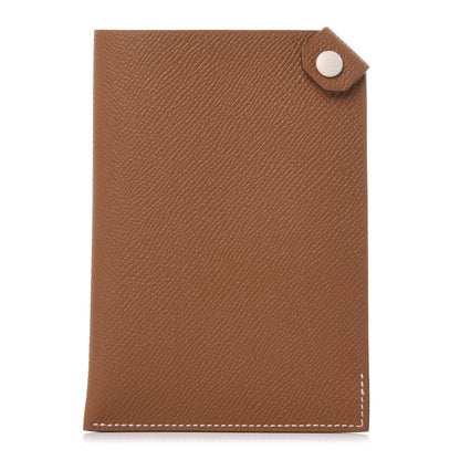 Hermes Epsom Tarmac PM Passport Holder Gold 1 of 10