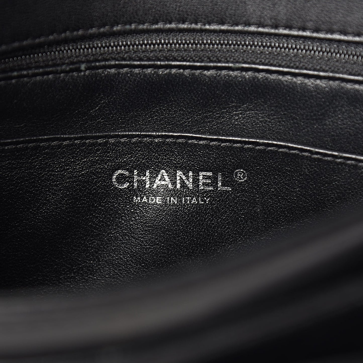 Lambskin Quilted Large Geometric Flap Black