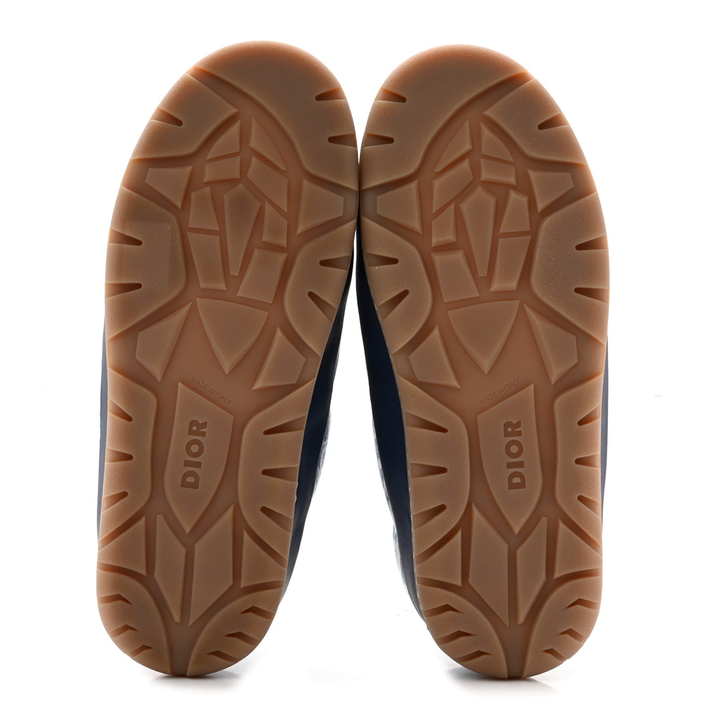 Nylon Oblique Mens Puffy Slippers 41 Blue White