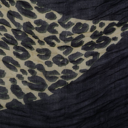 Louis Vuitton Cashmere Silk Leopard V Stole Kaki Vanilla 6 of 9