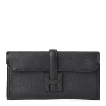 Hermes Chevre Chandra Jige Elan 29 Clutch Black 1 of 11