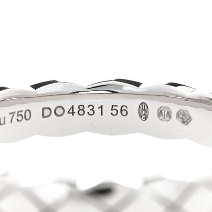Chanel 18K White Gold Mini Coco Crush Ring 56 7.5 5 of 6