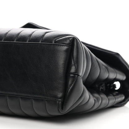 Saint Laurent Calfskin Y Quilted Monogram Medium Loulou Chain Satchel Black 11 of 15