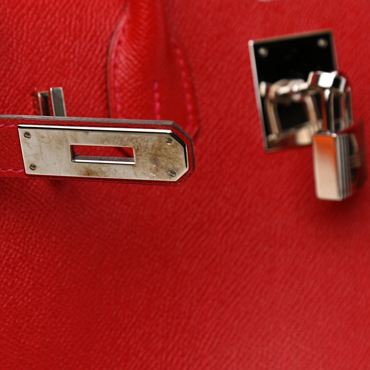 Hermes Epsom Birkin 30 Rouge Casaque 11 of 13