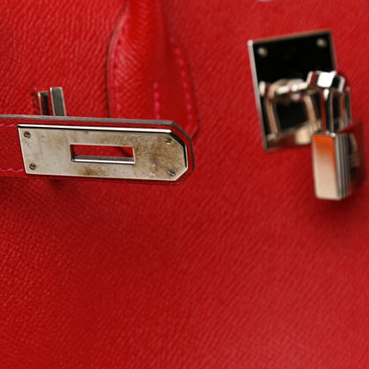 Hermes Epsom Birkin 30 Rouge Casaque 11 of 13