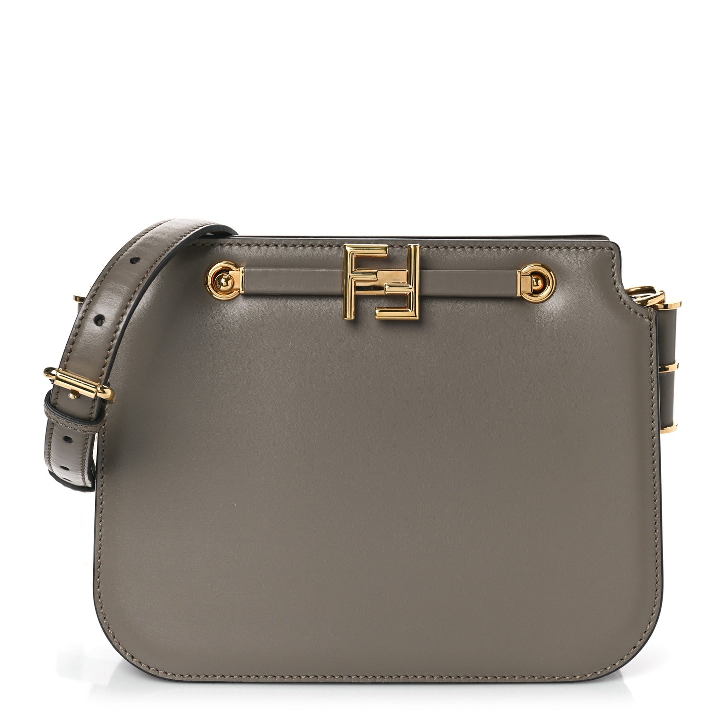 Vitello King Luxor Fendi Touch Shoulder Bag Tartufo