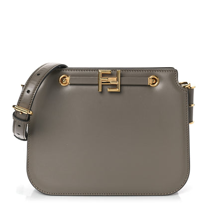 Fendi Vitello King Luxor Fendi Touch Shoulder Bag Tartufo 1 of 9