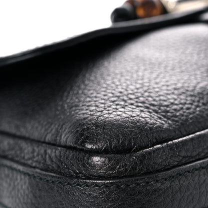 Gucci Calfskin Bamboo Croisette Evening Bag Black 9 of 17