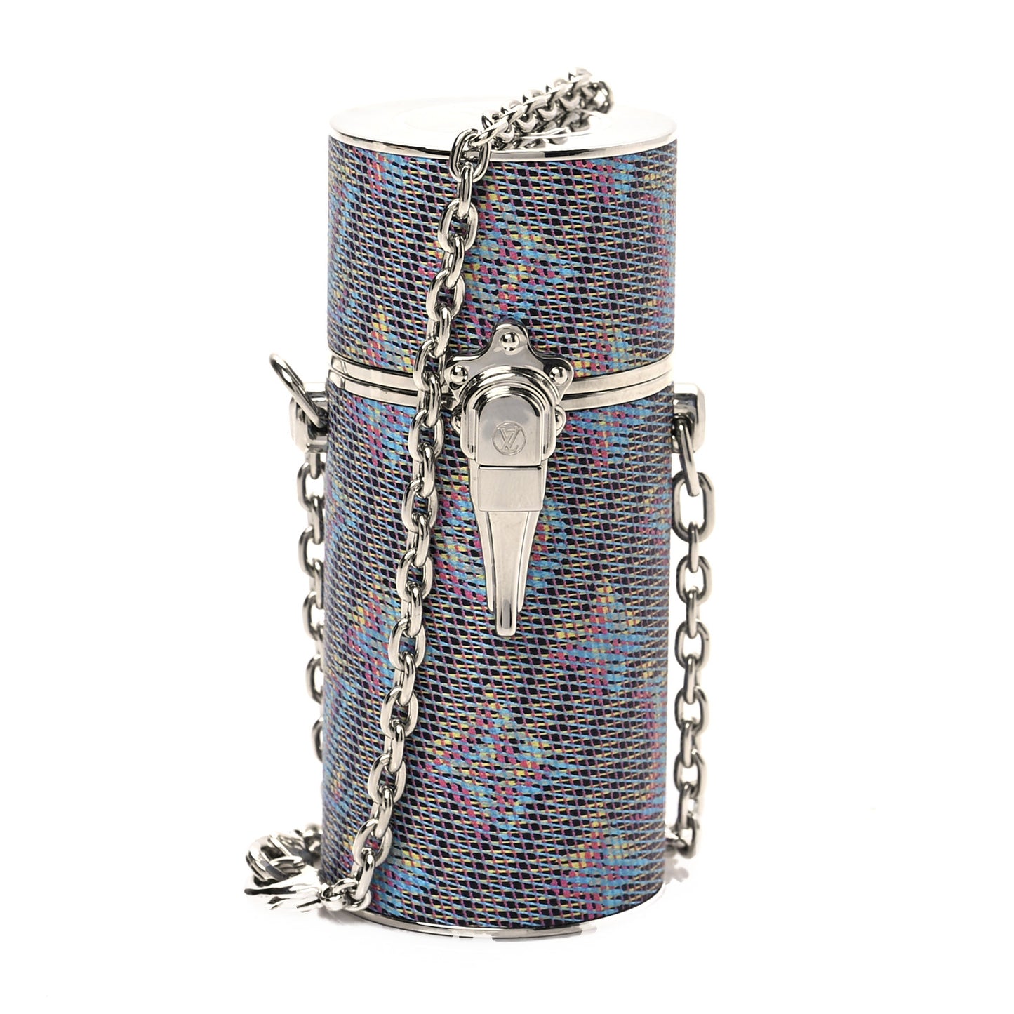 Monogram LV Pop Chain Lipstick Case Blue