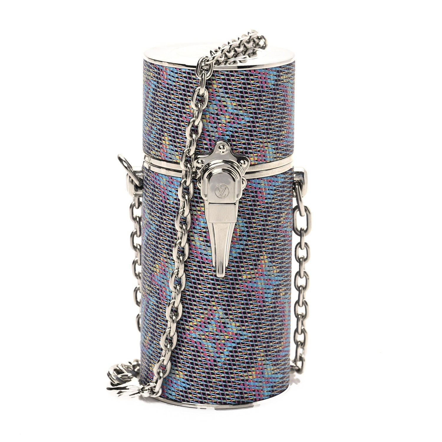 Louis Vuitton Monogram LV Pop Chain Lipstick Case Blue 1 of 6