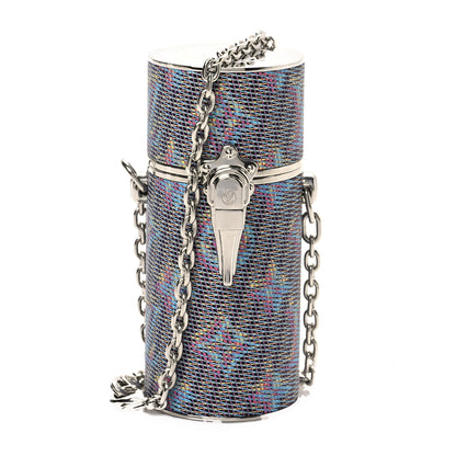 Louis Vuitton Monogram LV Pop Chain Lipstick Case Blue 1 of 6