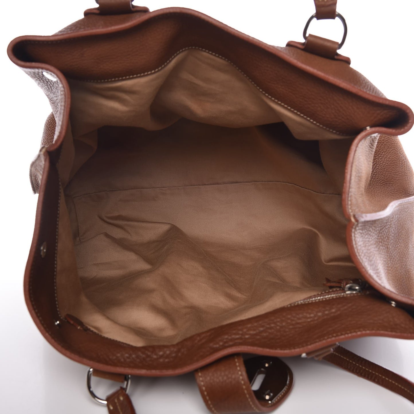 Vitello Daino Tote Brandy