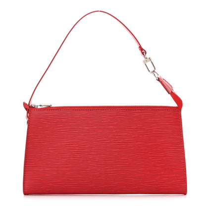 Louis Vuitton Epi Pochette Accessories 24 Rouge 1 of 9