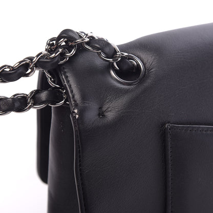 Chanel Calfskin Medium Classic Pure Double Flap Black 17 of 20