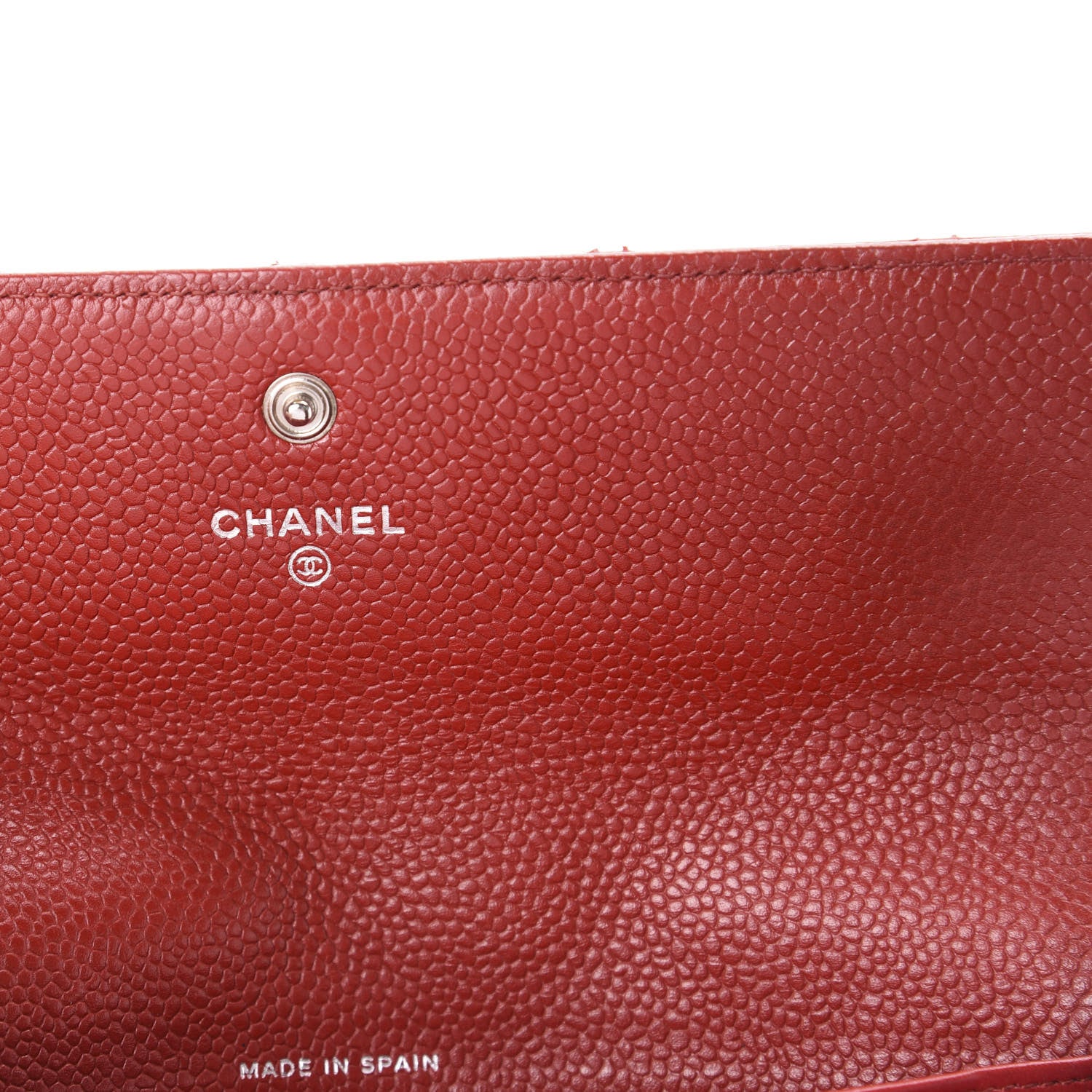 Chanel Caviar Quilted Large Gusset Flap Wallet Red 7 of 7