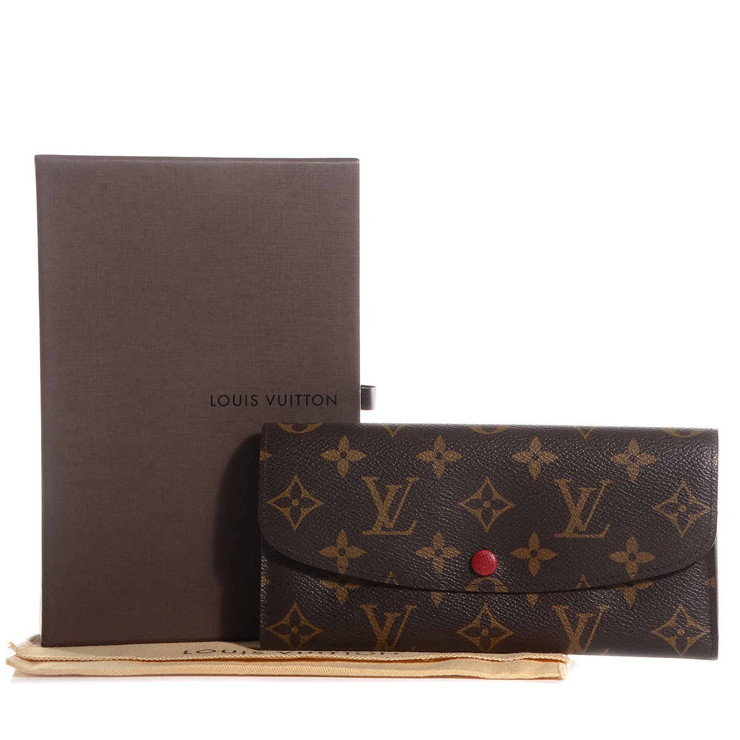 Monogram Emilie Wallet Rouge