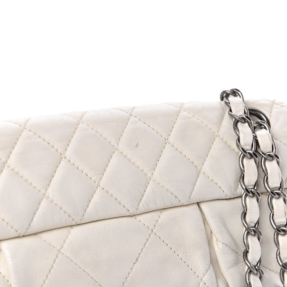Chanel Calfskin Quilted East West Flap White 11 of 12