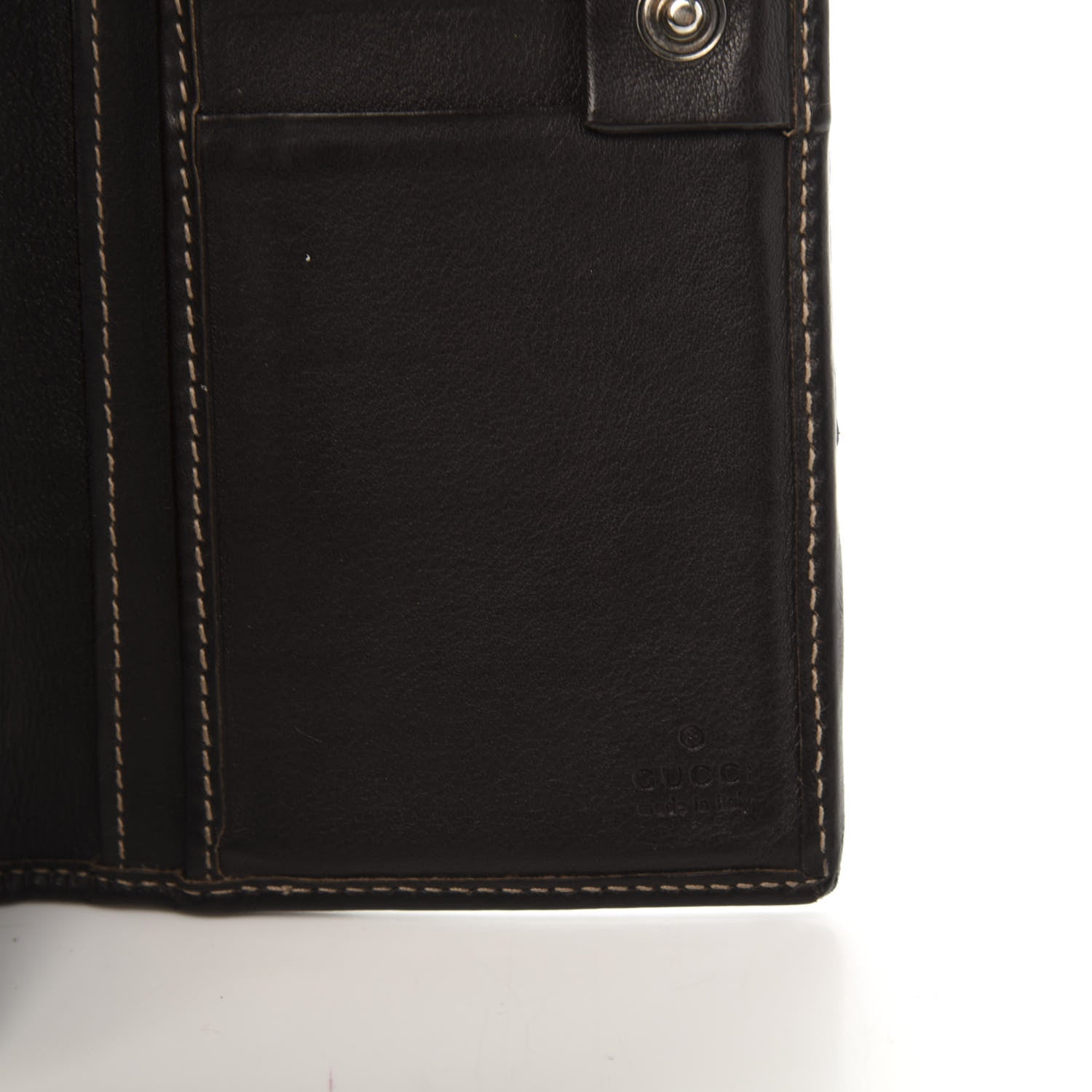 Gucci GG Supreme Monogram Web Long Continental Wallet Dark Brown 8 of 10