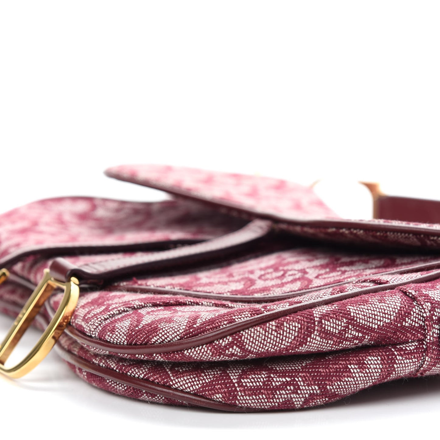 Monogram Double Saddle Bag Burgundy