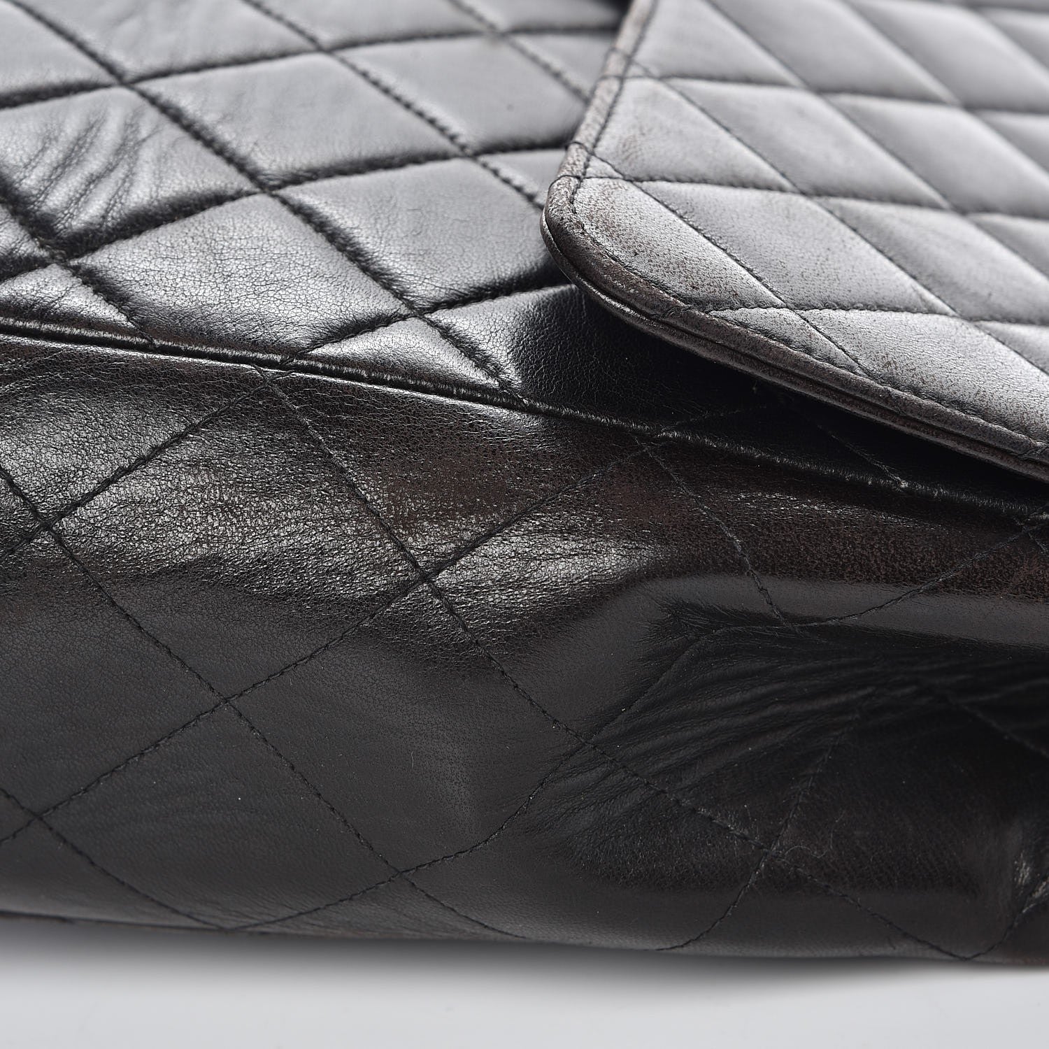Chanel Lambskin Quilted Jumbo Single Flap Black 21 of 21