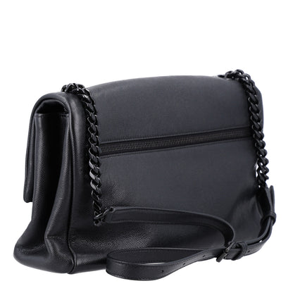 Saint Laurent Grain De Poudre Medium West Hollywood Monogram Fold-Over Black 3 of 10