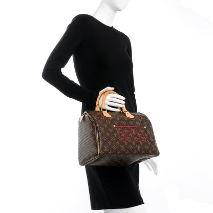 Louis Vuitton Monogram Perforated Speedy 30 Fuchsia 2 of 6