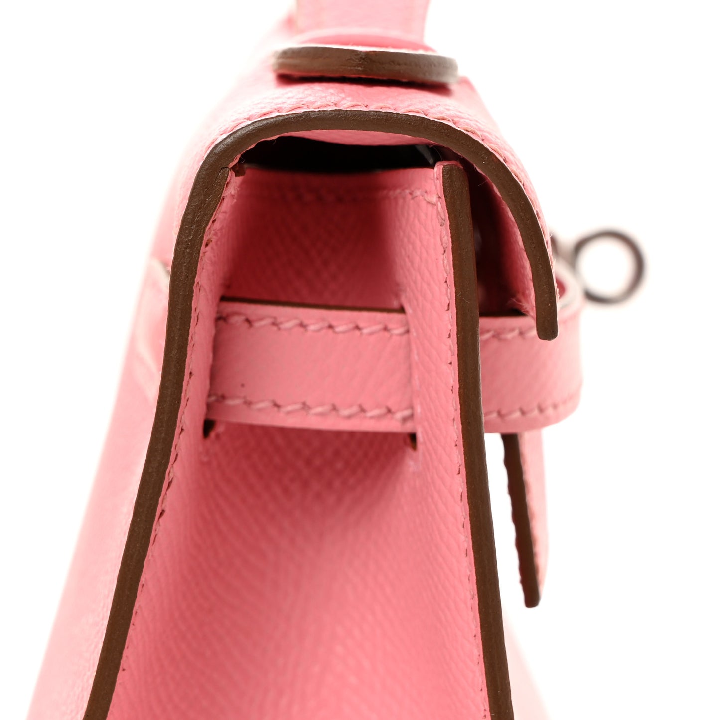 Epsom Kelly Pochette Clutch Rose Confetti