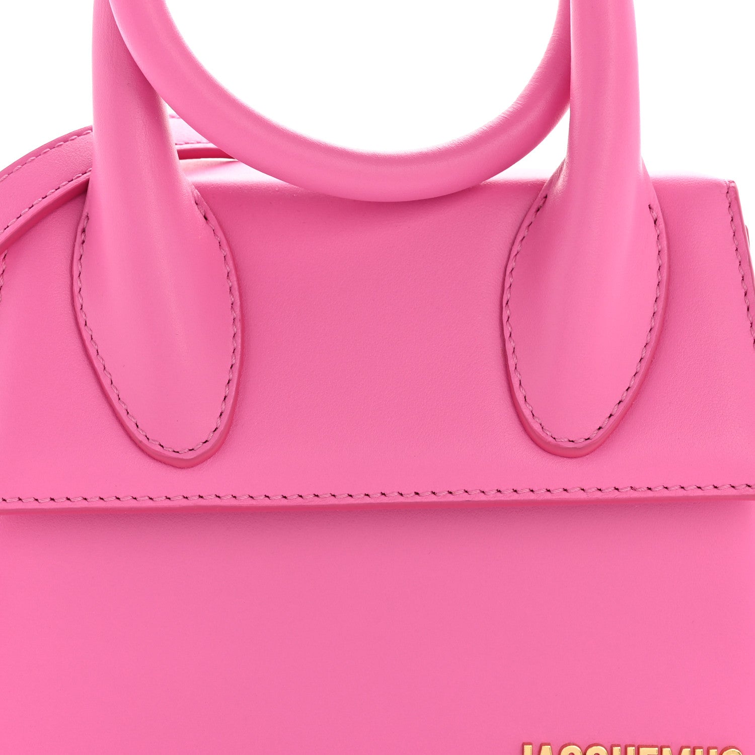 Jacquemus Smooth Calfskin Le Chiquito Noeud Neon Pink 8 of 12