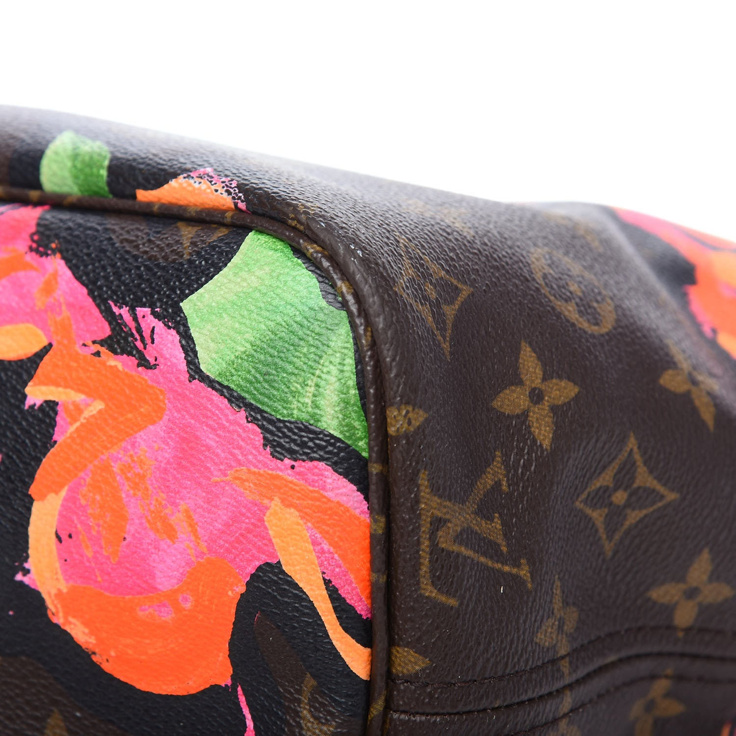 Louis Vuitton Monogram Roses Neverfull MM 10 of 15