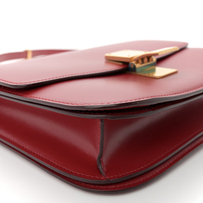 Celine Box Calfskin Medium Classic Box Flap Bag Red 9 of 11