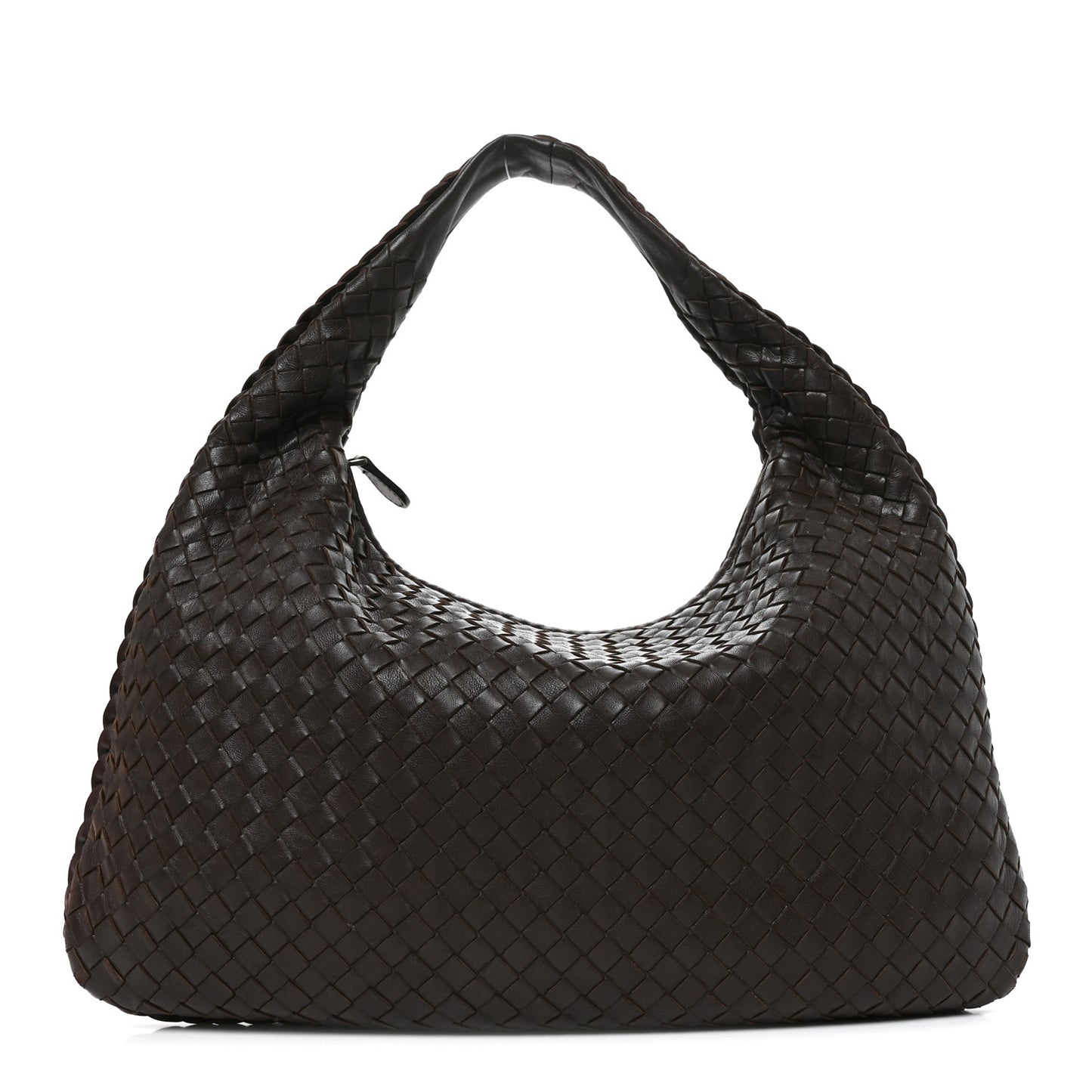 Nappa Intrecciato Medium Veneta Hobo Ebano