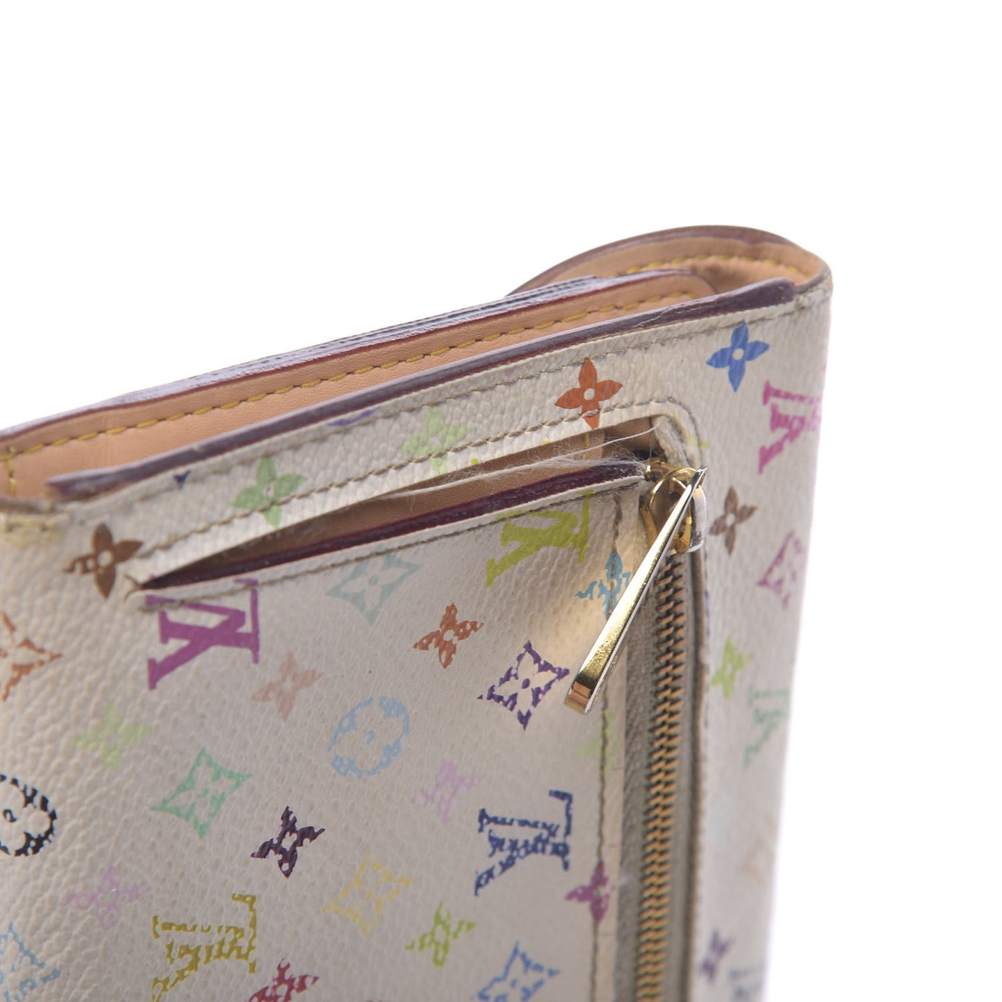 Monogram Multicolor Eugenie Wallet White