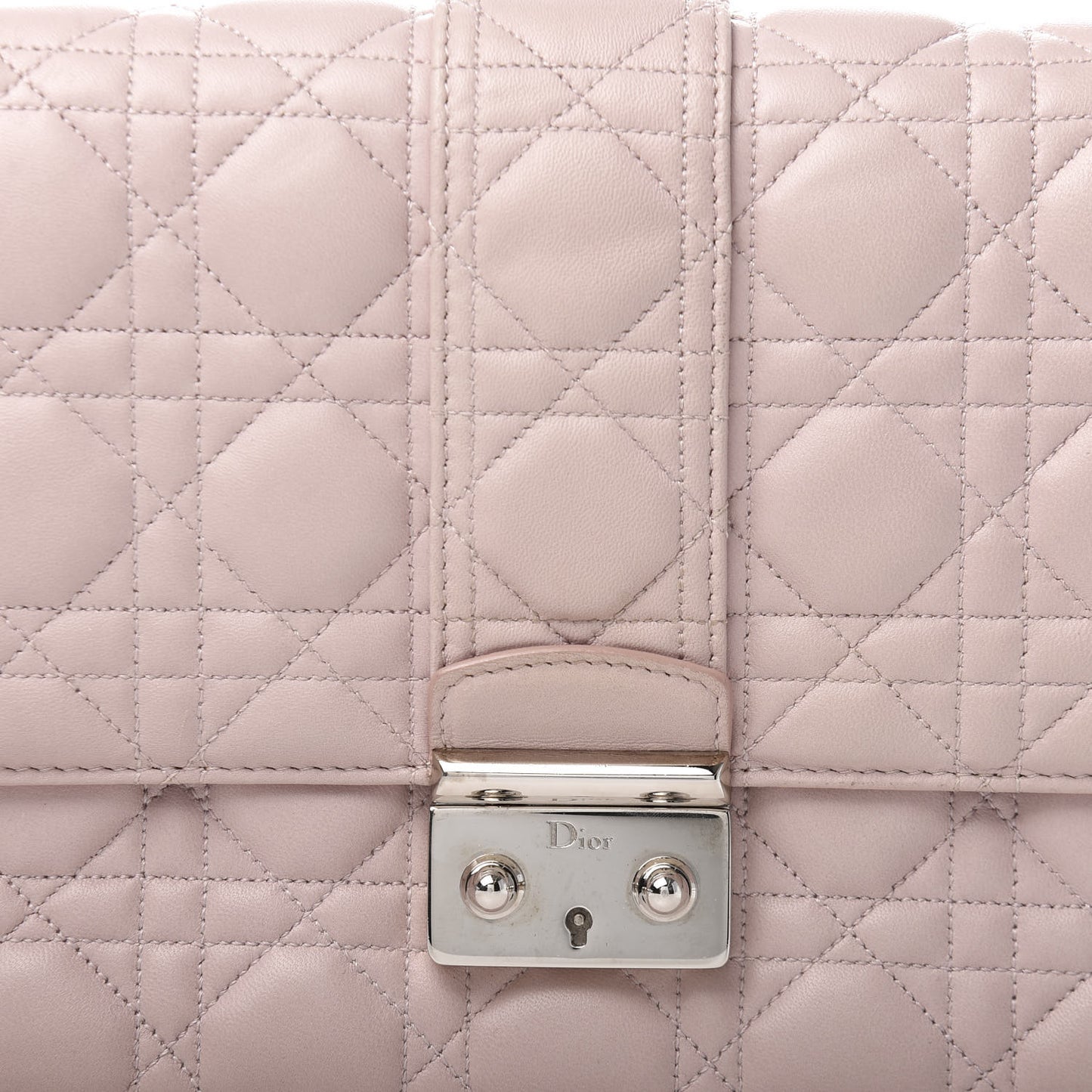 Lambskin Cannage Medium Miss Dior Flap Light Pink